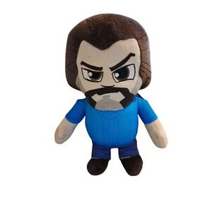Minecraft Movie Steve Plush Jack Black Stuffed Figure 8” Toy Video Game New